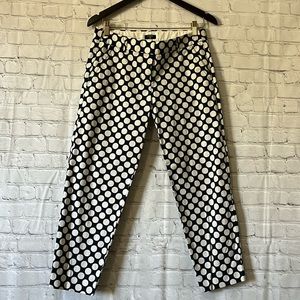 J. Crew Navy blue white stretch pants